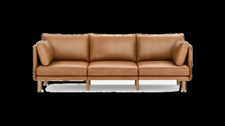 Burrow Field Leather 3-Piece Sofa