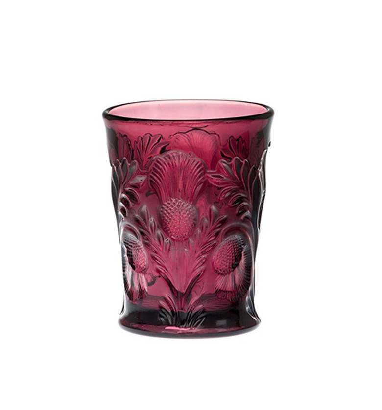 Rosso Glass Inverted Thistle Tumbler