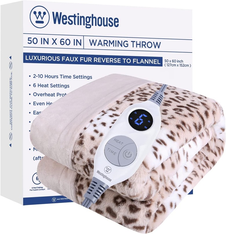 Westinghouse Reversible Heated Throw Blanket