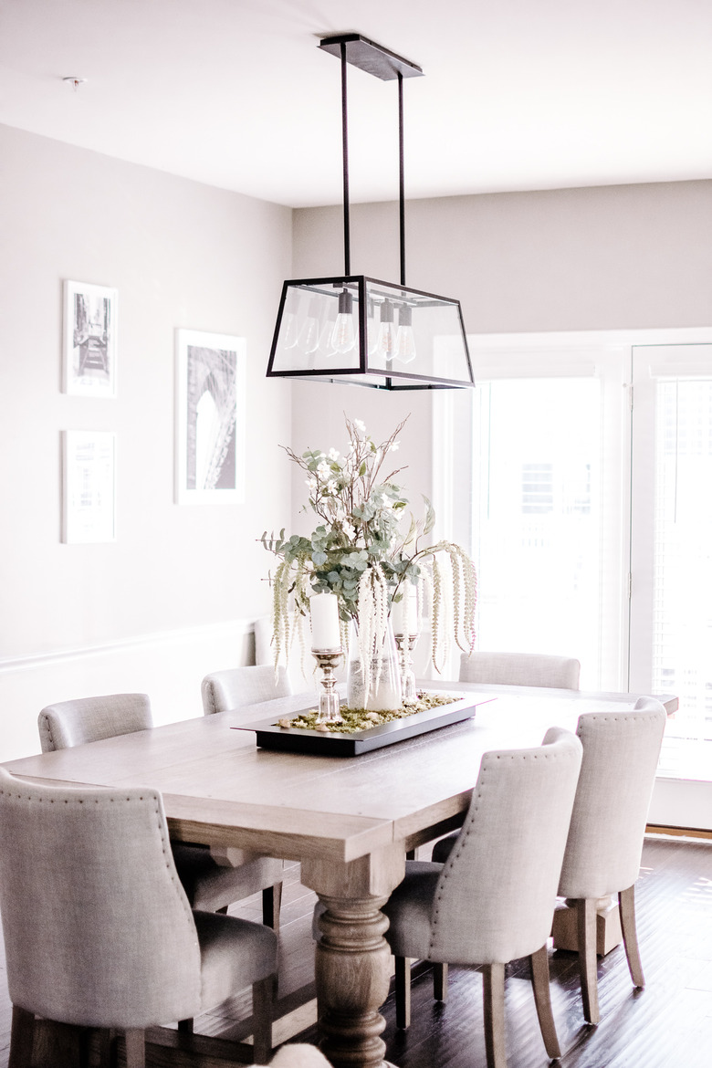 rustic rustic glam decor in dining room