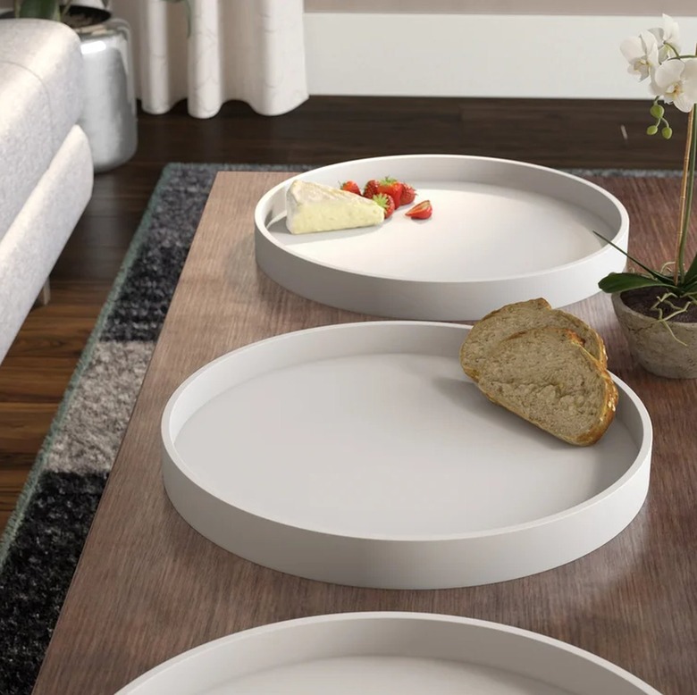 Ebern Designs Haowen Round Plastic Platter