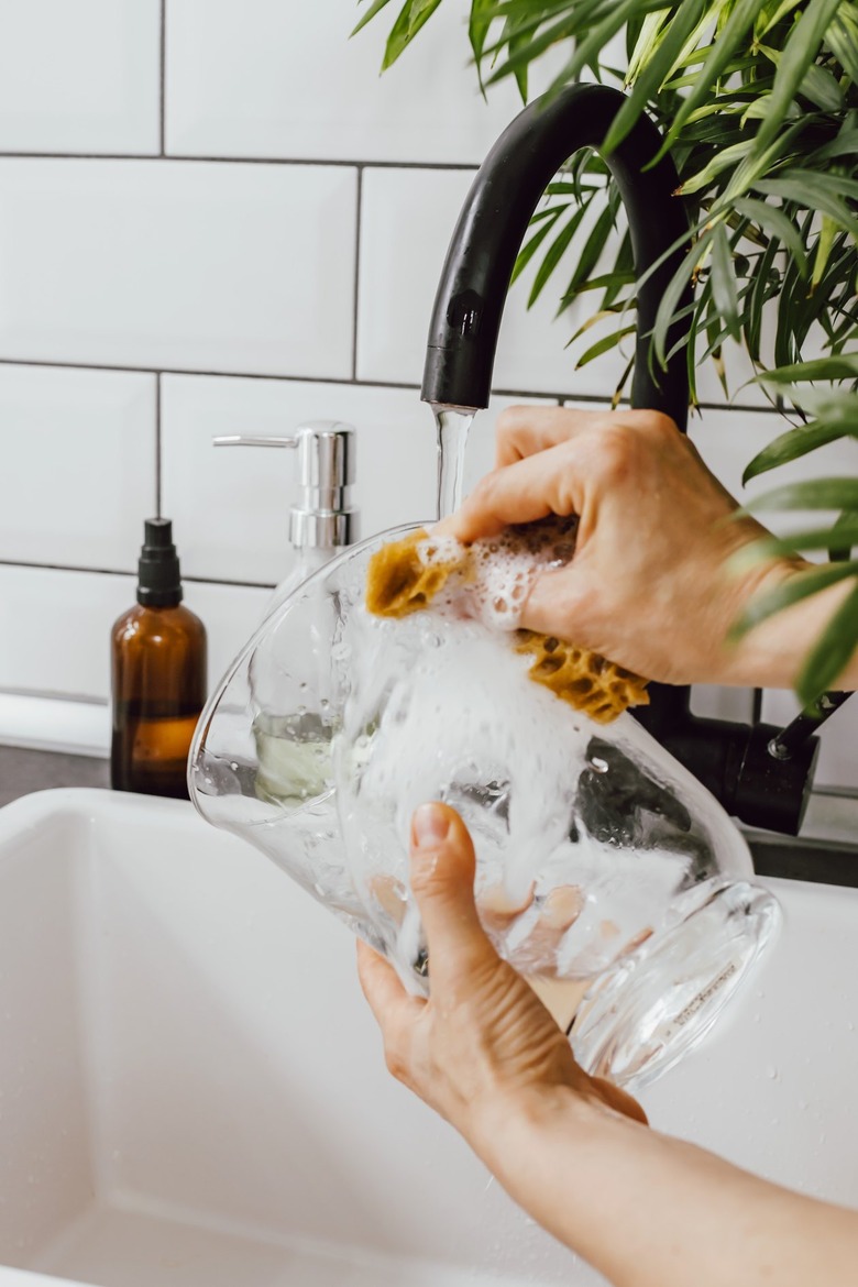 Clean vase with hot water before filling with flowers