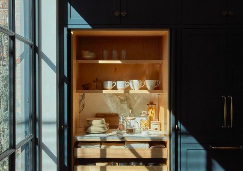 pantry next to window