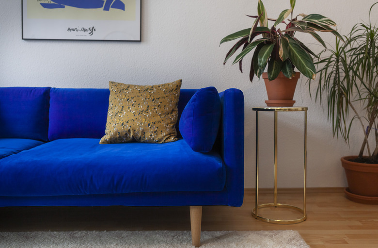 Blue couch