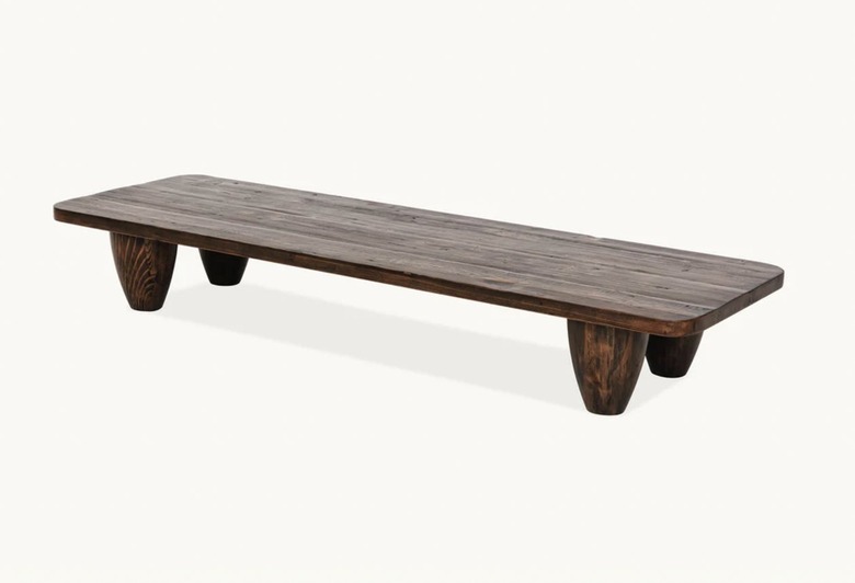 dark low coffee table