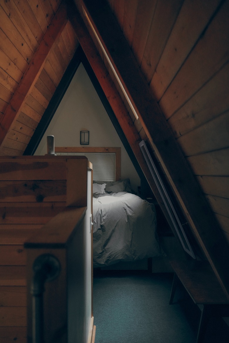 Small attic ideas for a small nook converted into a bedroom