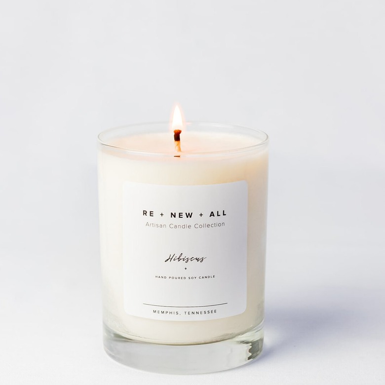 Re+New+All hibiscus candle