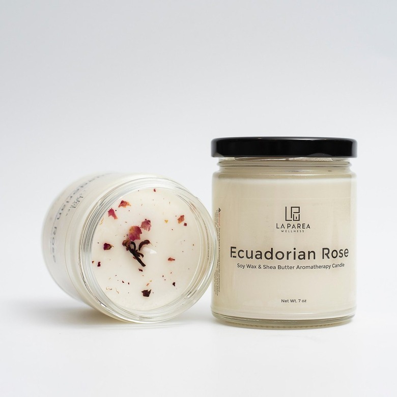 La Parea Wellness ecuadorian rose candle