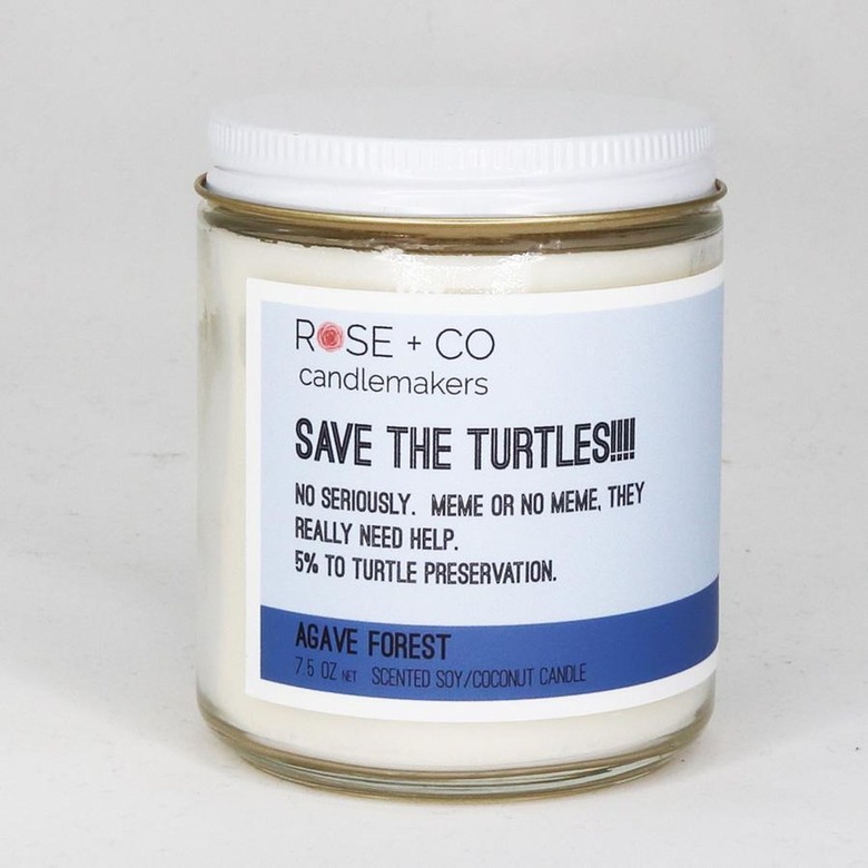 Johanna Howard Home save the turtles candle