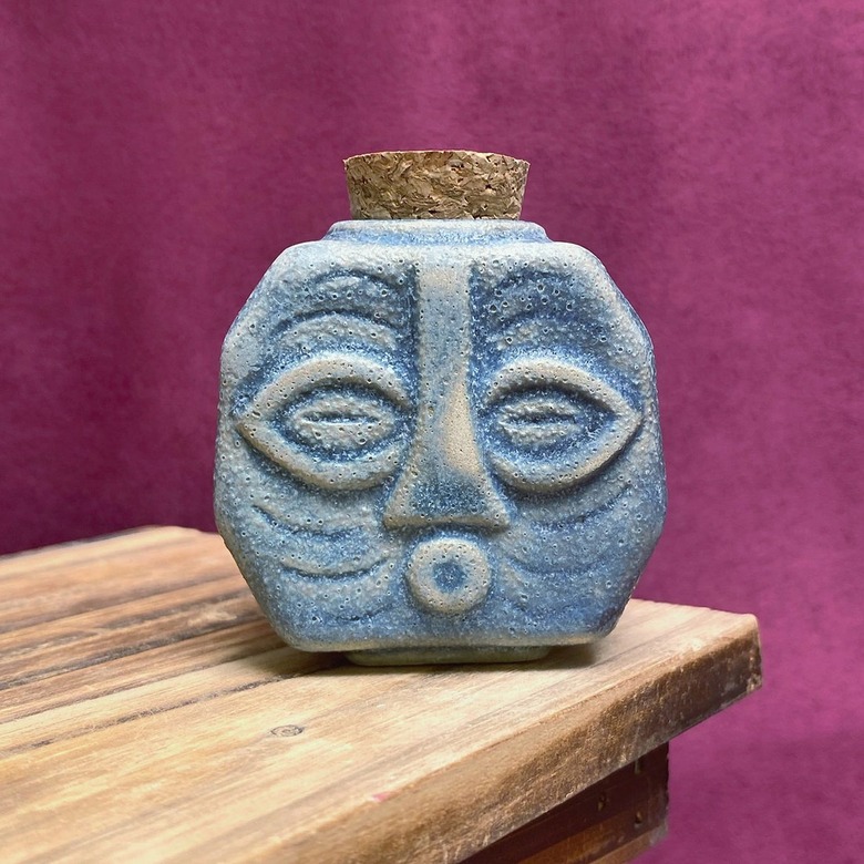 ashé ceramics purple spirit pot