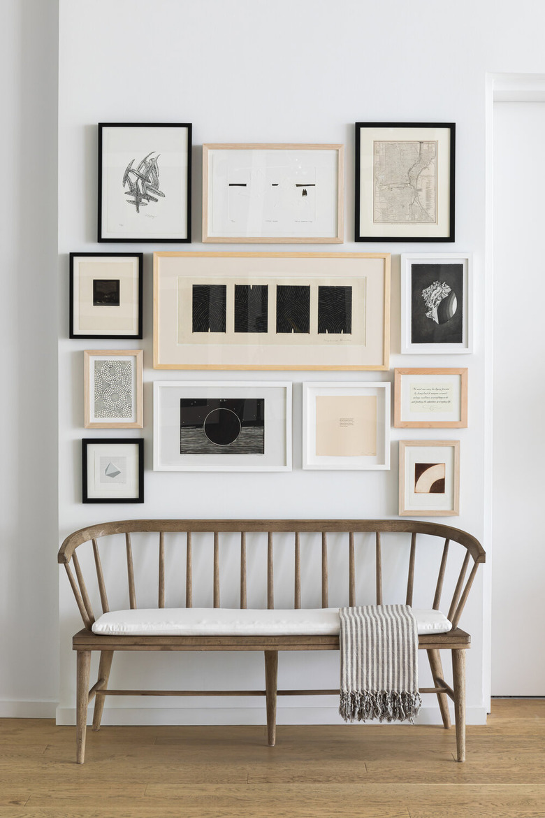 Small entryway with gallery wall designed by Chango & Co.