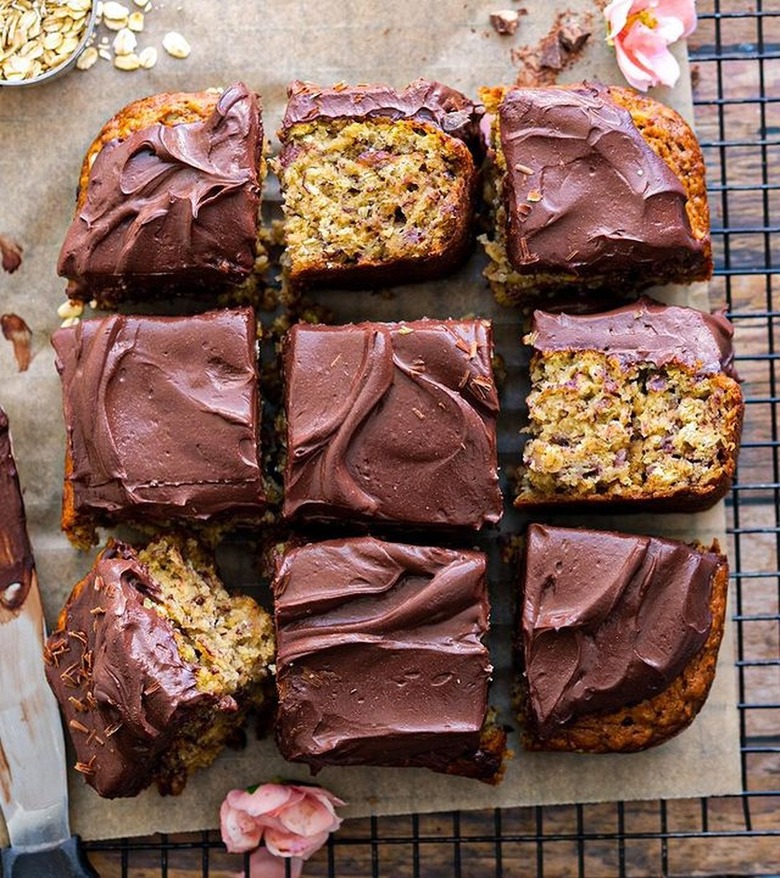 Wandering Chickpea's Vegan Oatmeal Banana Snack Cake