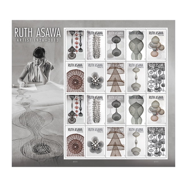 Ruth Asawa Forever Stamps (sheet of 20), $11