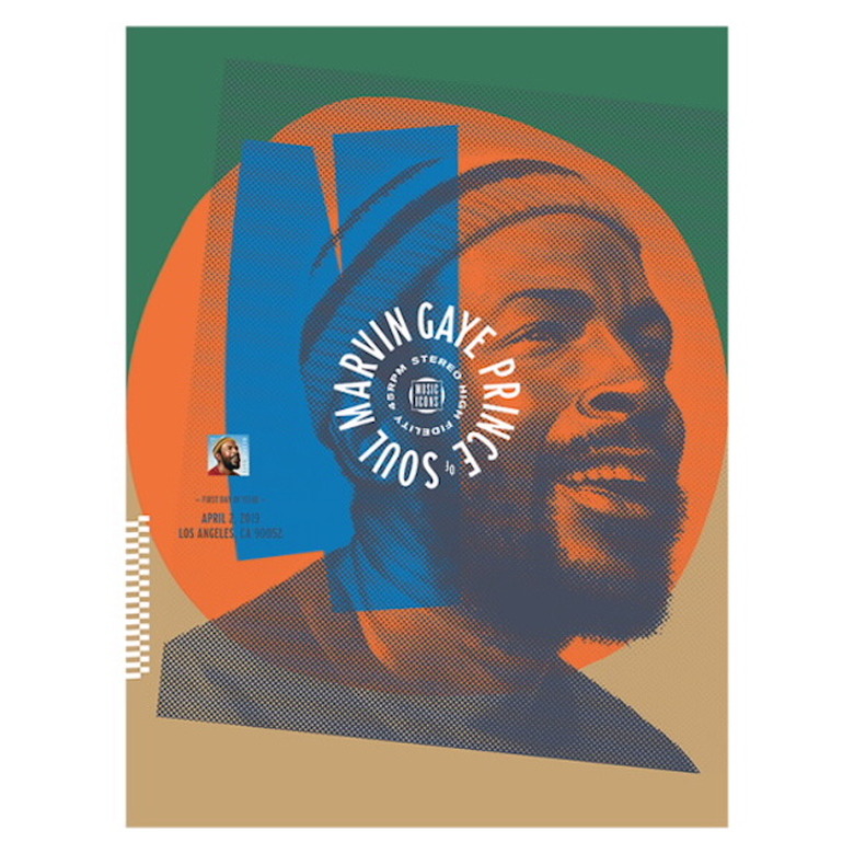 Marvin Gaye Screen Printed Poster, $23.95