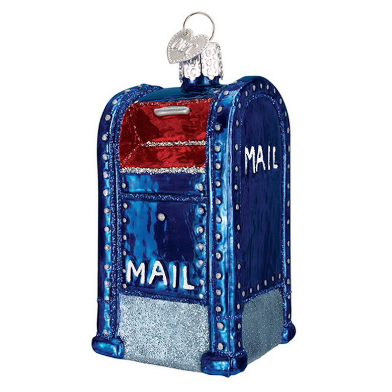 Glass Mailbox Ornament, $15.95