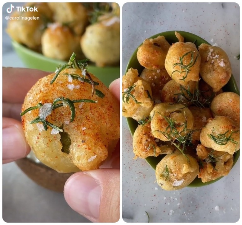 Stuffed fried olives