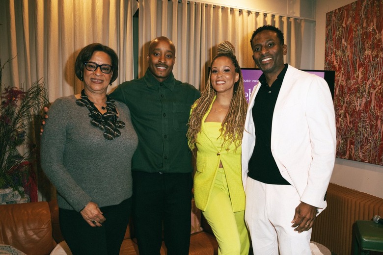 Gabrielle Bullock, Adair Curtis, Breegan Jane, and DeAndre DeVane standing together at the 