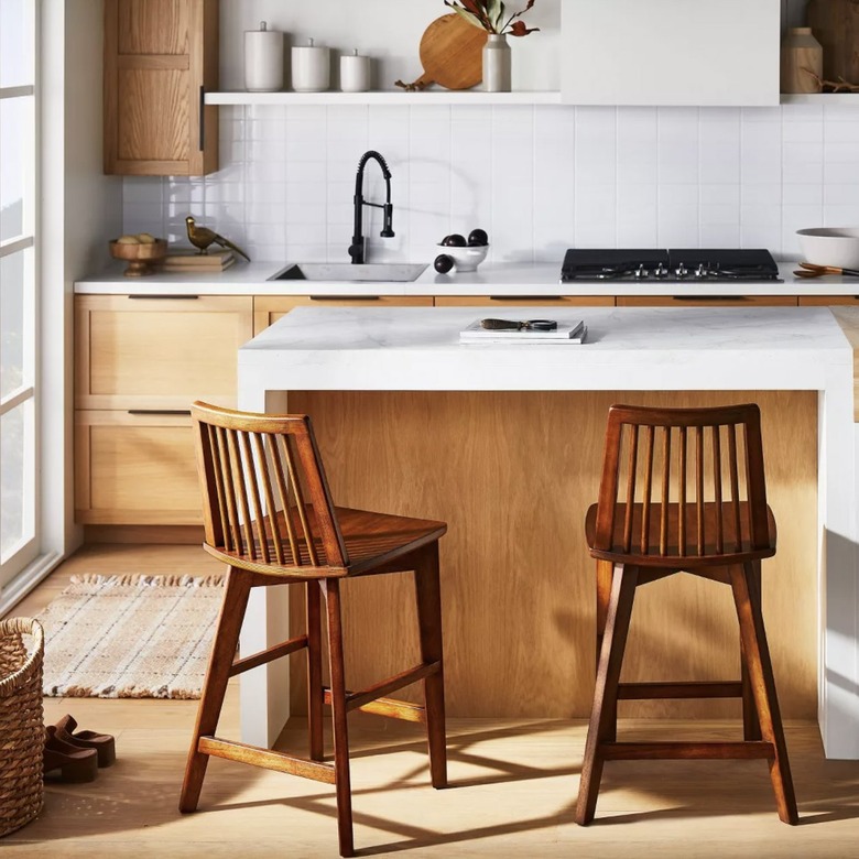 wooden stools