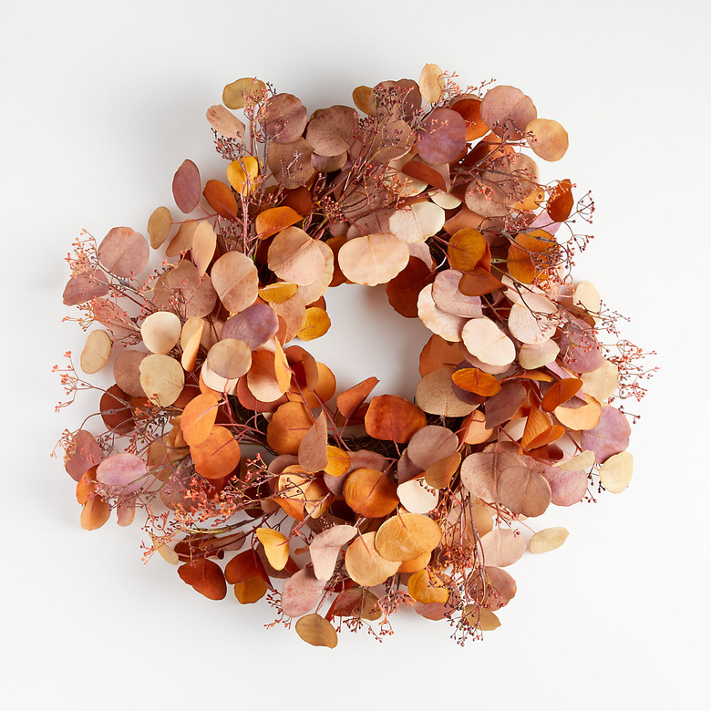 autumn eucalyptus Thanksgiving wreath