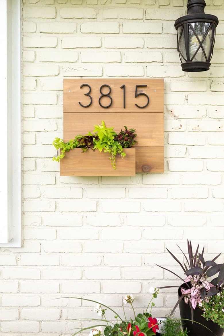 DIY Planter House Number