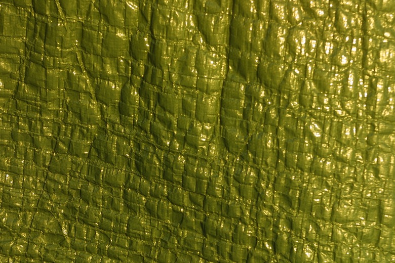 Textured green vinyl