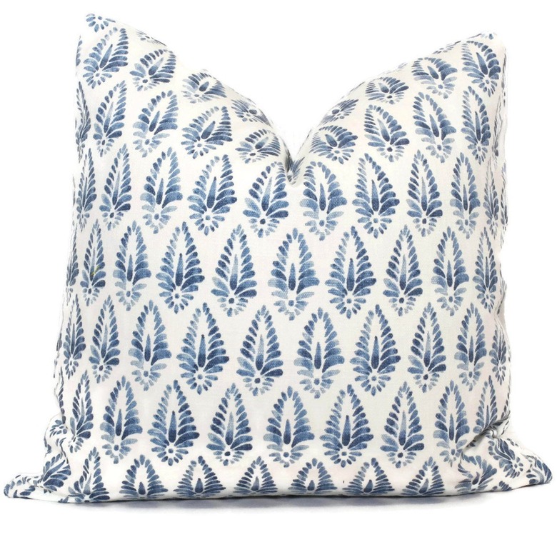 removable patterned throw pillow cover