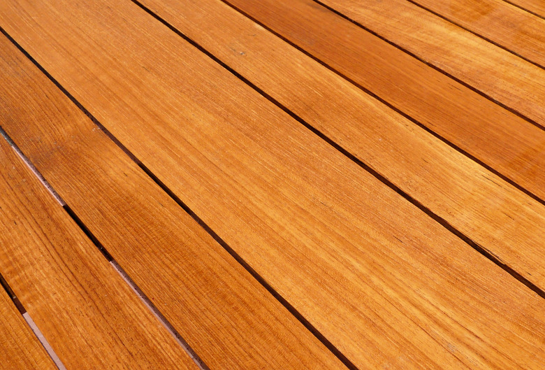 Wet Teak wood