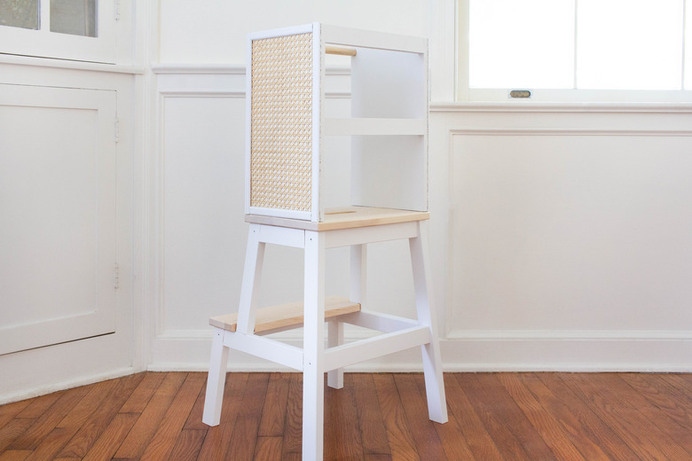 Learning tower using an IKEA stool