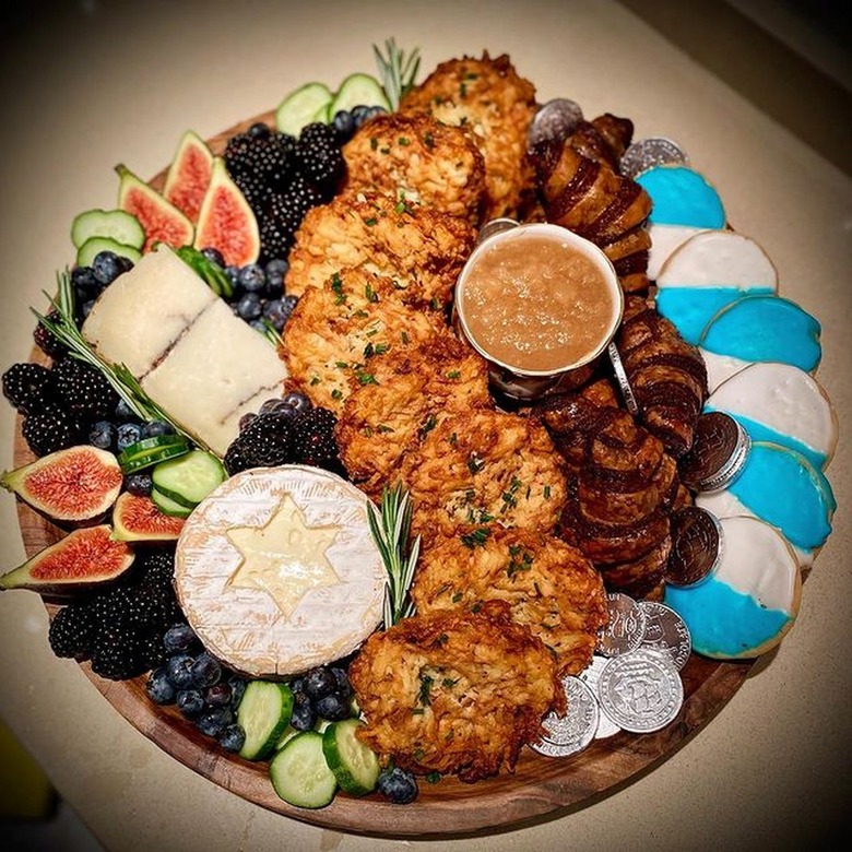 Hanukkah Cheese Board