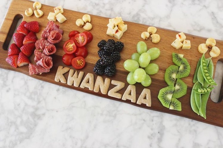 Kwanzaa Kinara Cheese Board