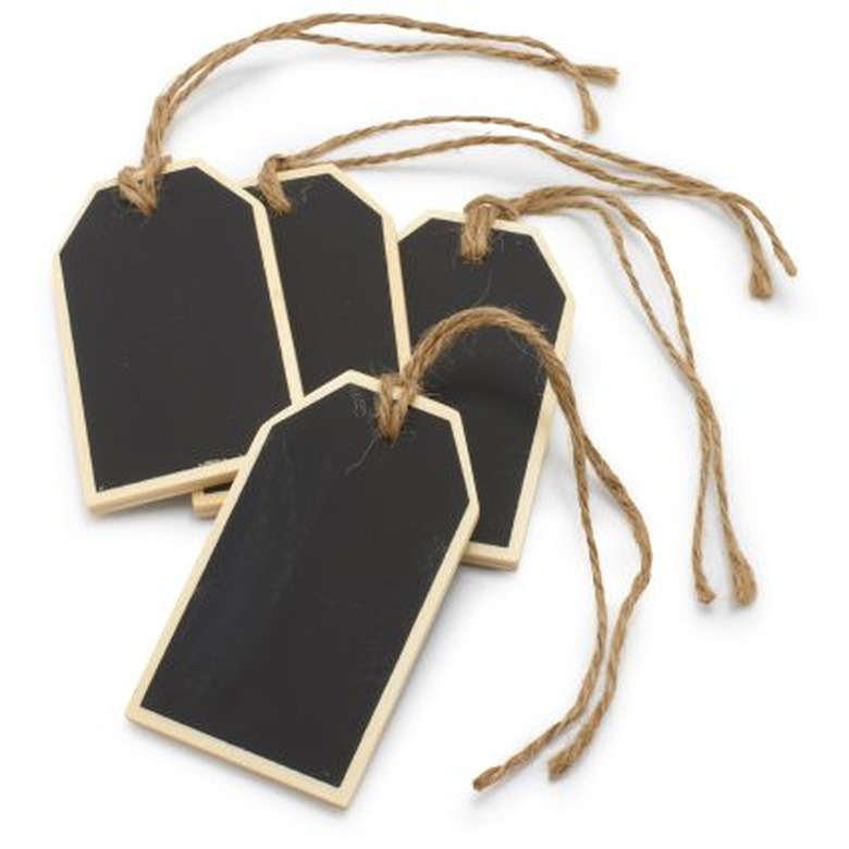 Chalkboard hang tags