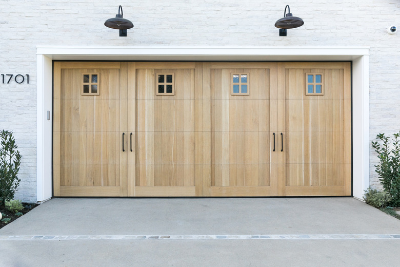 wood garage door