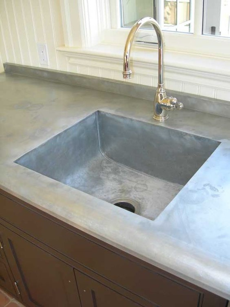 zinc countertop