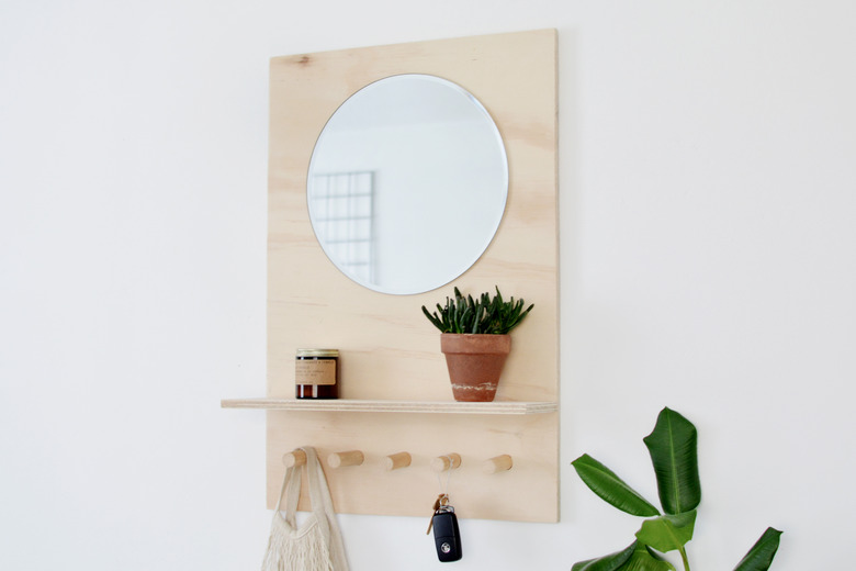 DIY Plywood Entryway Organizer