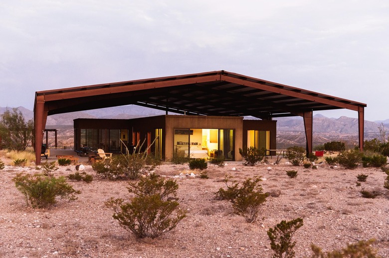 Modern home outside of Marfa