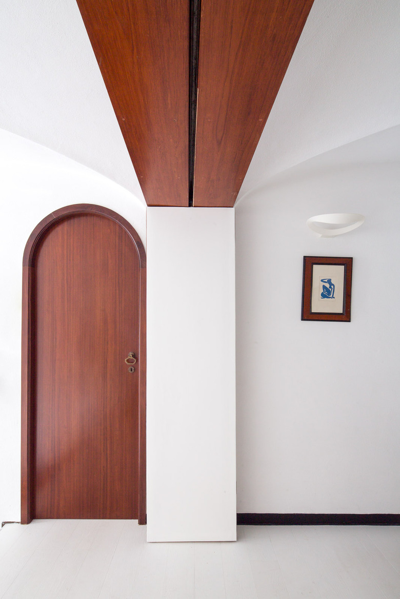 mahogany door