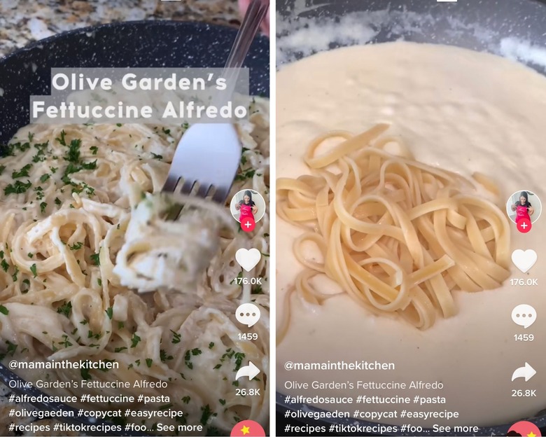 picture of olive garden fettucine alfredo pasta