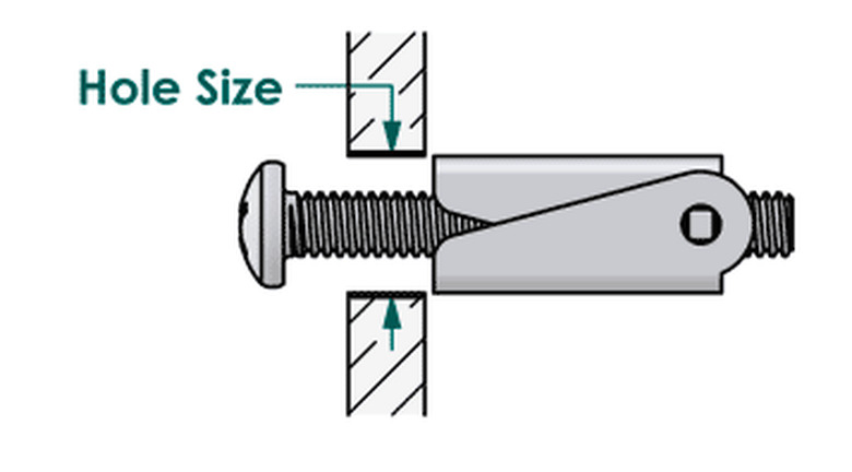 Diagram of toggle bolt.