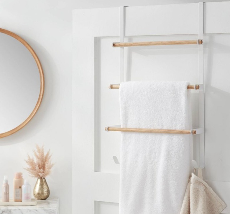 Small bathroom towel bar sale