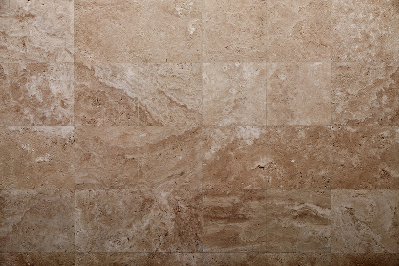 Travertine tile, natural stone texture