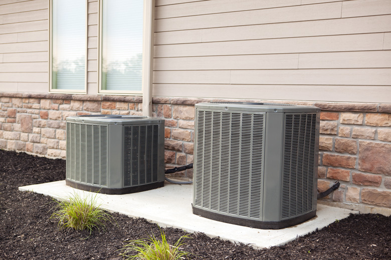 Air Conditioners on Concrete Pad