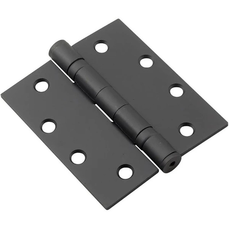 A black ball bearing hinge