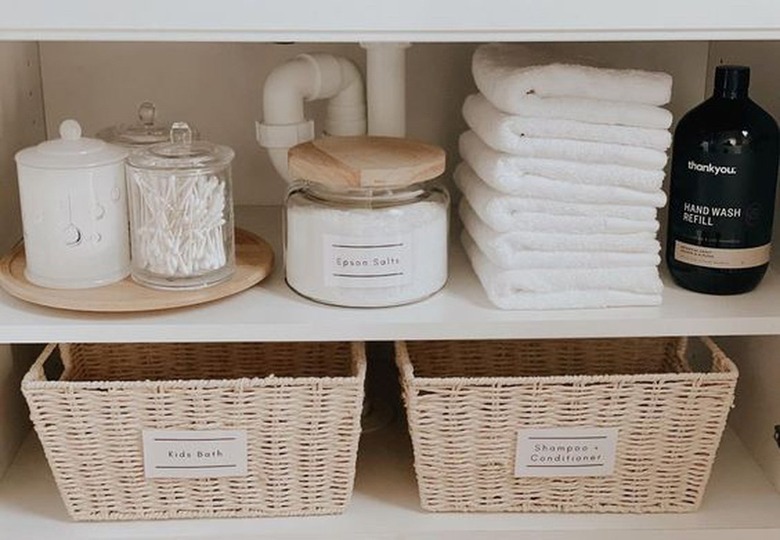 under the bathroom sink organization