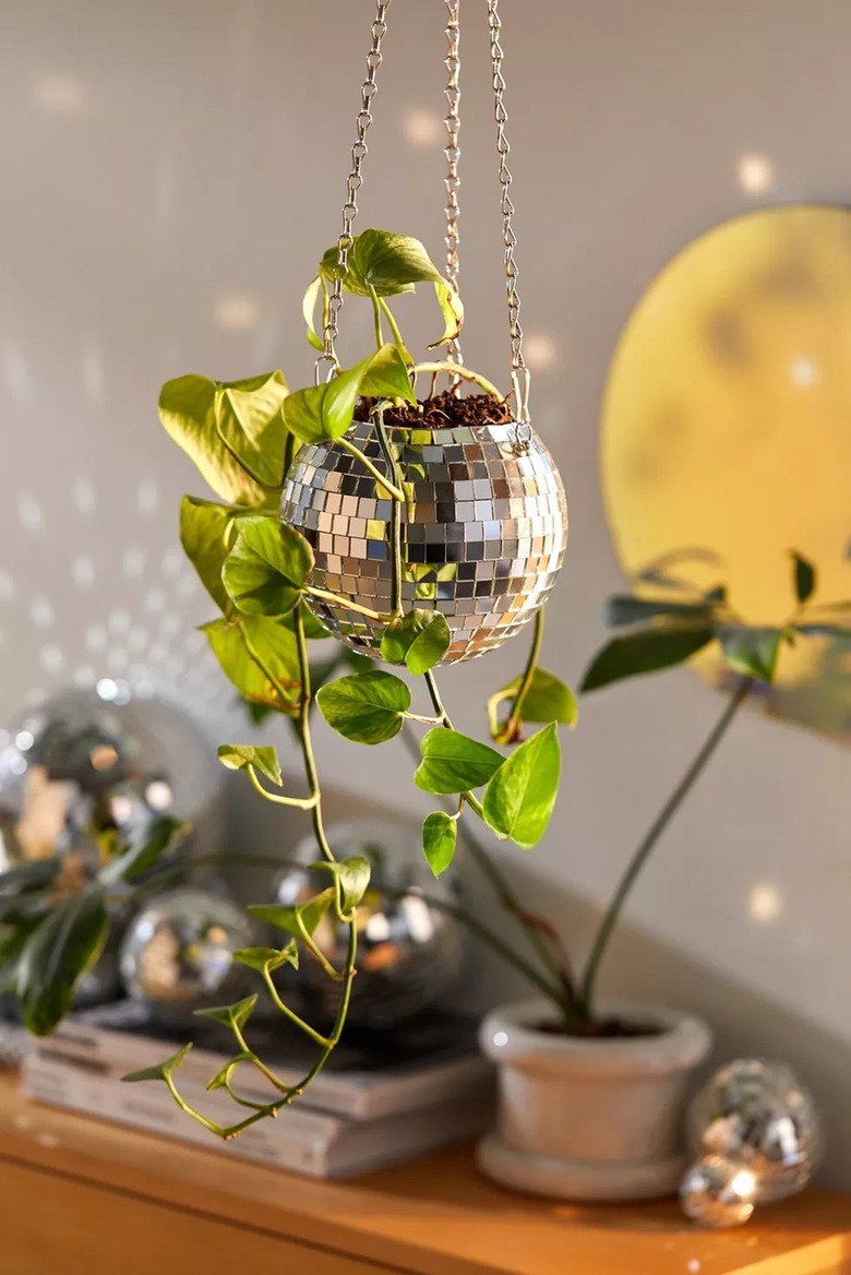 disco ball planter