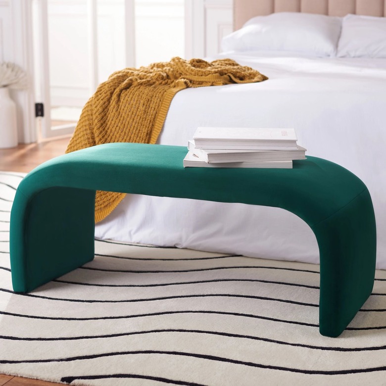 green arch bench