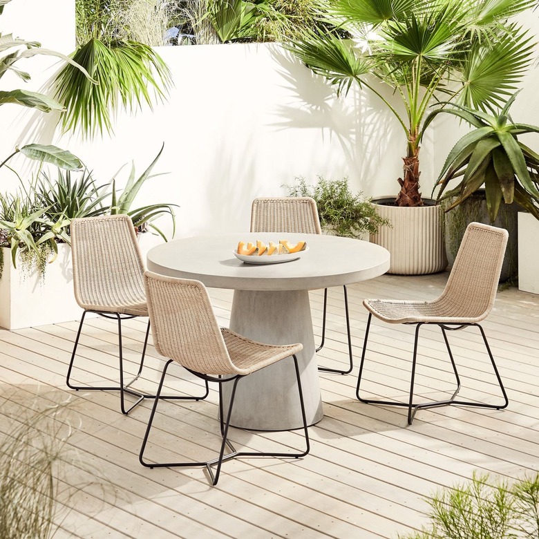 West Elm Concrete Indoor/Outdoor Pedestal Table