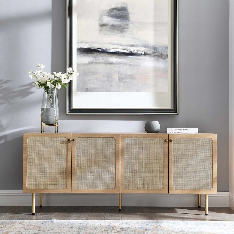 wicker sideboard