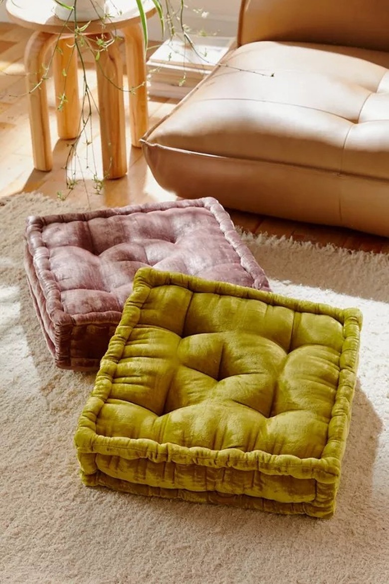 Ruthie Velvet Floor Pillow