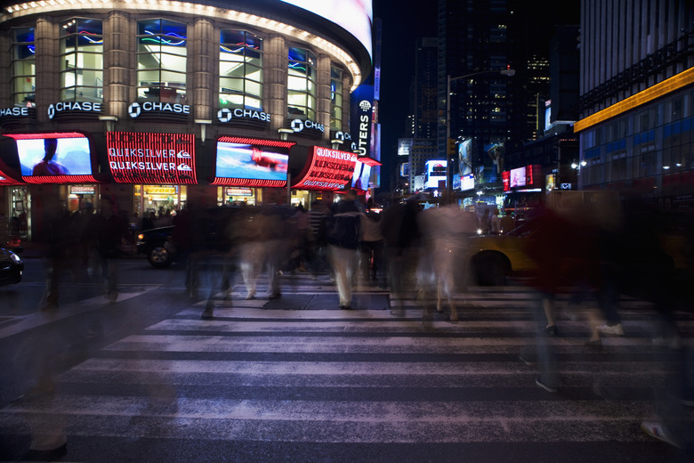 Times Square at night, New York City, NY, USA