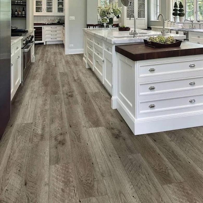 Farmhouse-style LVT flooring